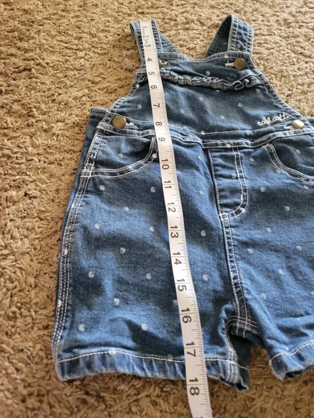 Carhartt Girls Denim Overalls